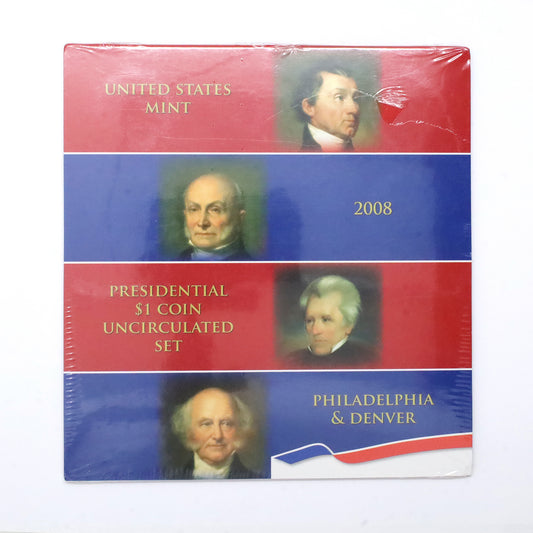 USA 2008 P&D Presidential $1 Coin Uncirculated Set (Sealed!)