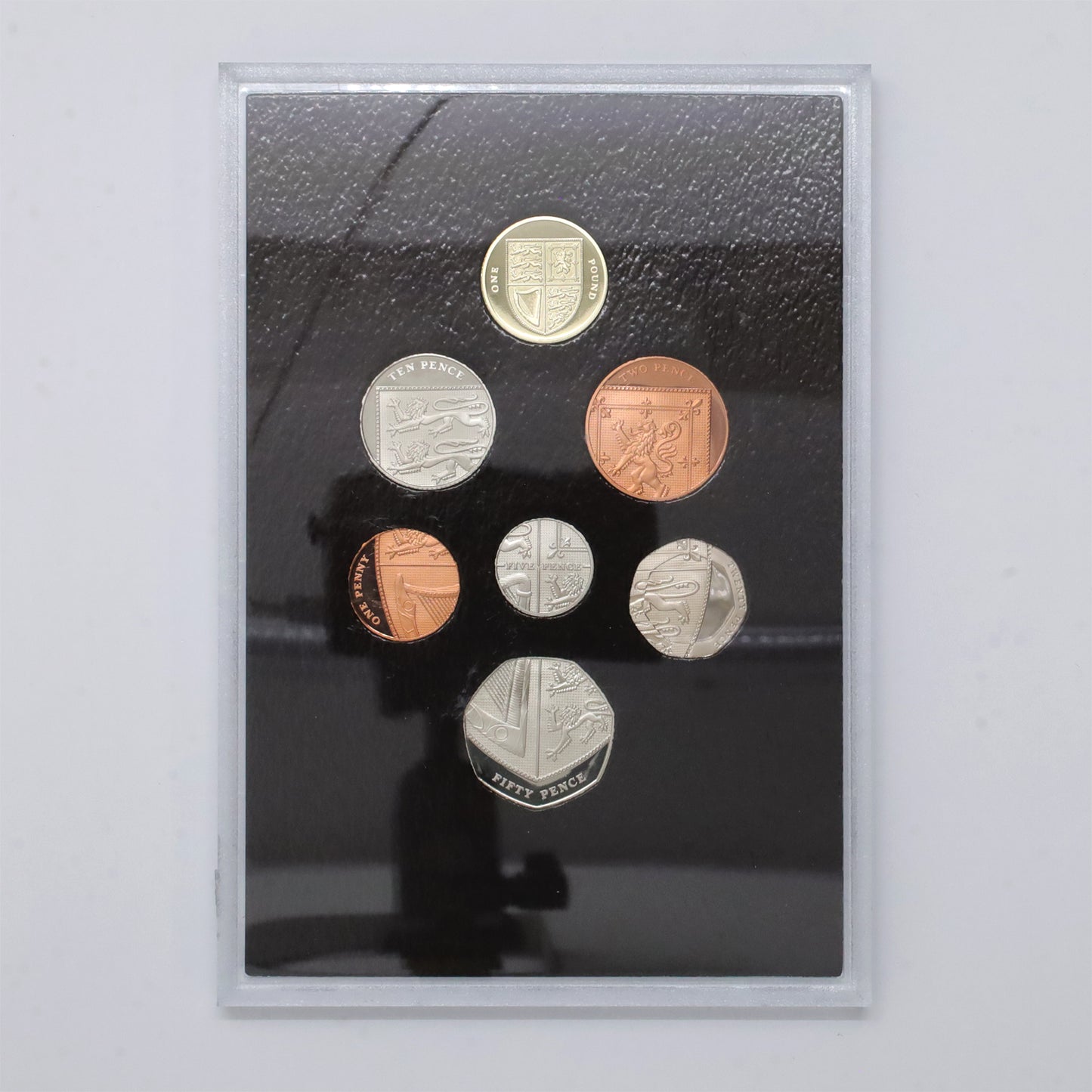 United Kingdom 2008 7-Coin Royal Shield of Arms Proof Collection (Minor Issues)