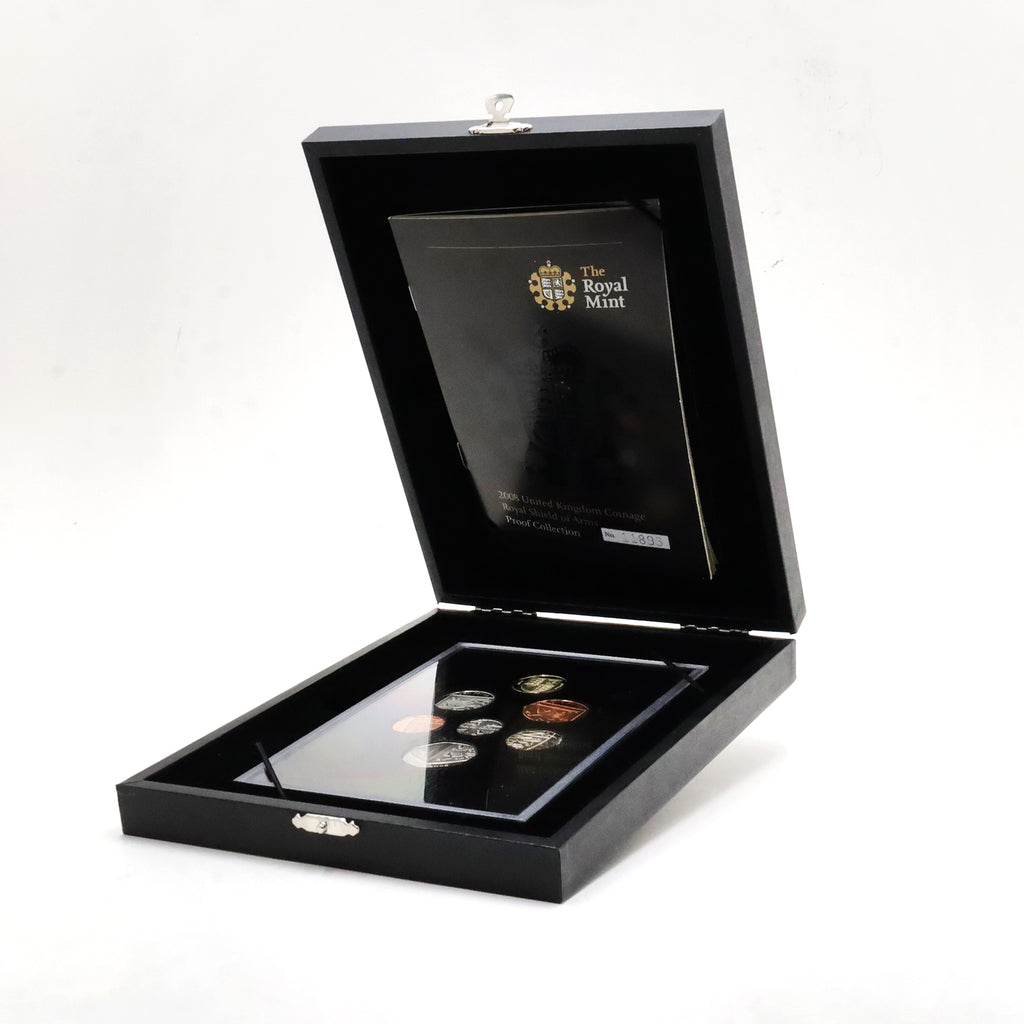 United Kingdom 2008 7-Coin Royal Shield of Arms Proof Collection (Minor Issues)