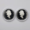 Pair of 2001 & 2002 Canada $20 Cars Sterling Silver, 2pcs, Coins Only (Scr. Caps)