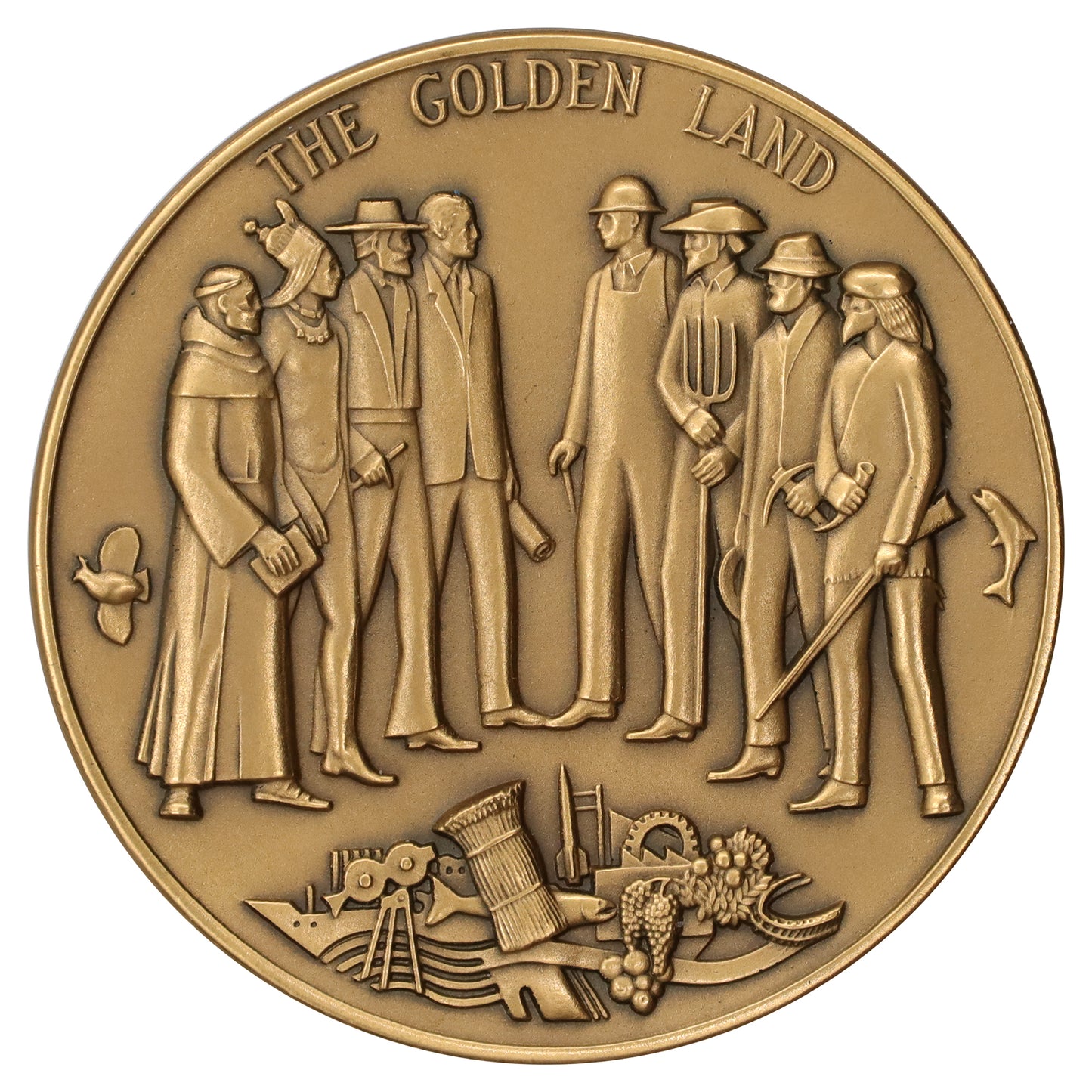 1969 California Bicentennial Golden Land Medallion