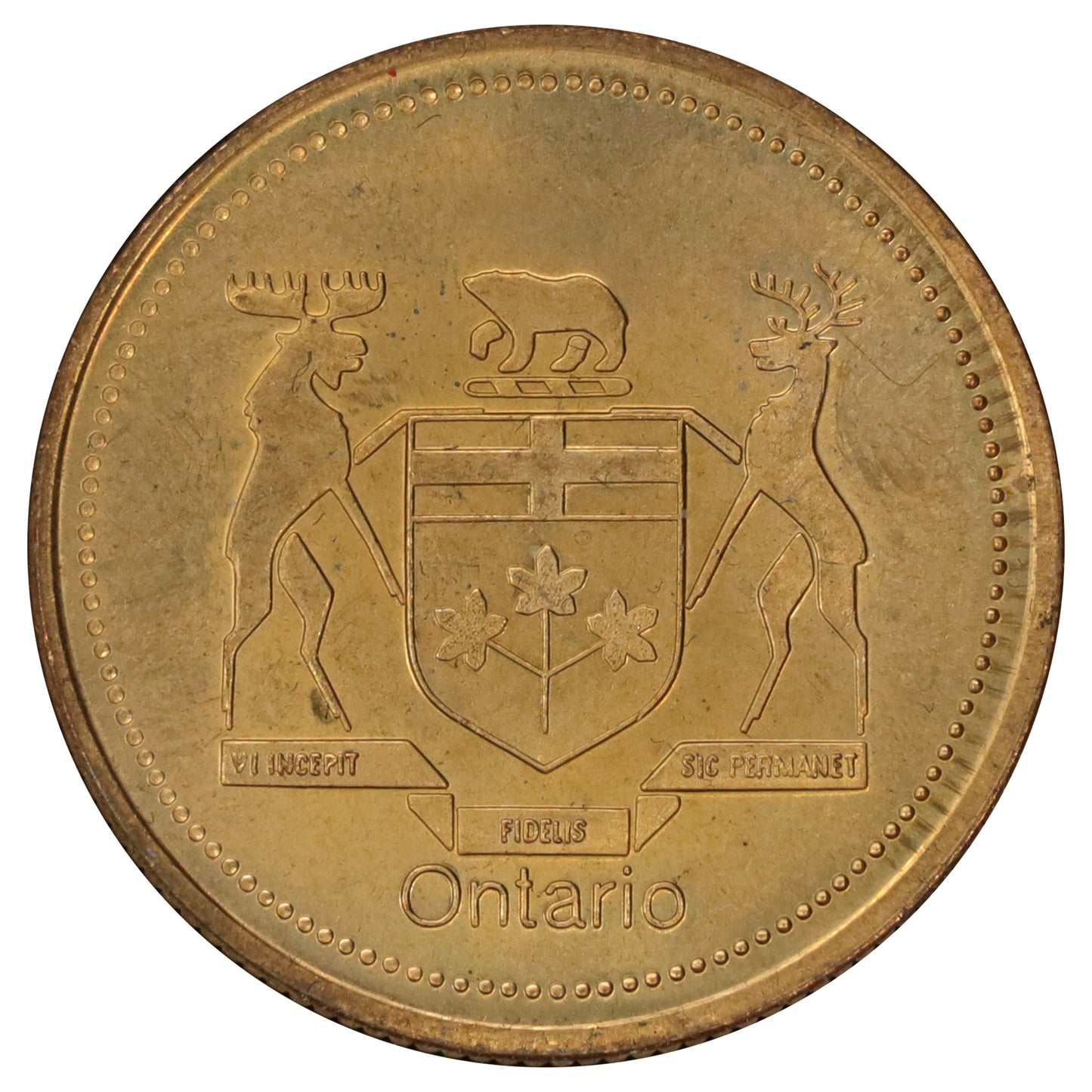 1986 Expo 86 Ontario Pavilion Assistance Token in Folder