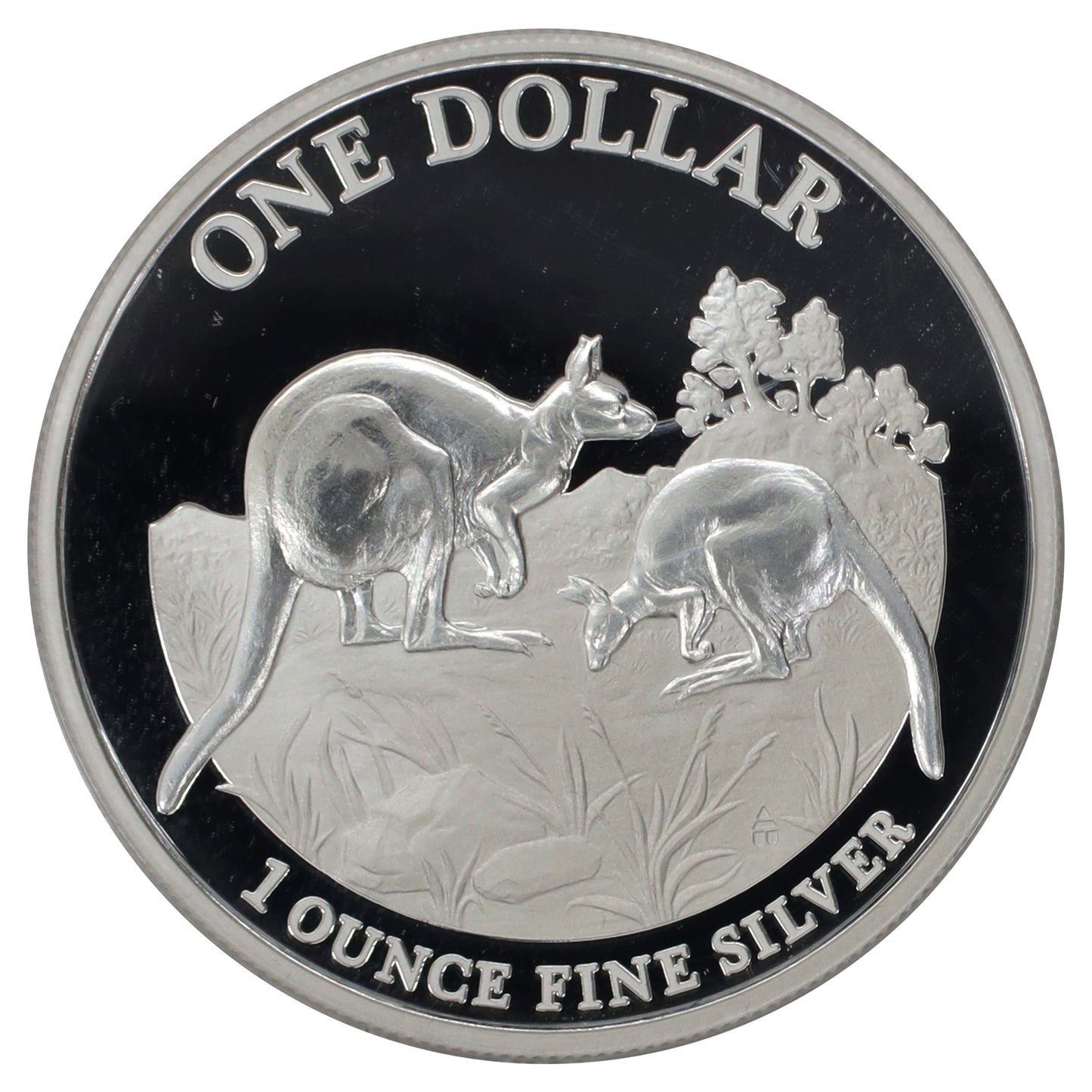 Australia 2014 $1 Kangaroo: Explorer's First Sightings Fine Silver Proof (No Tax)