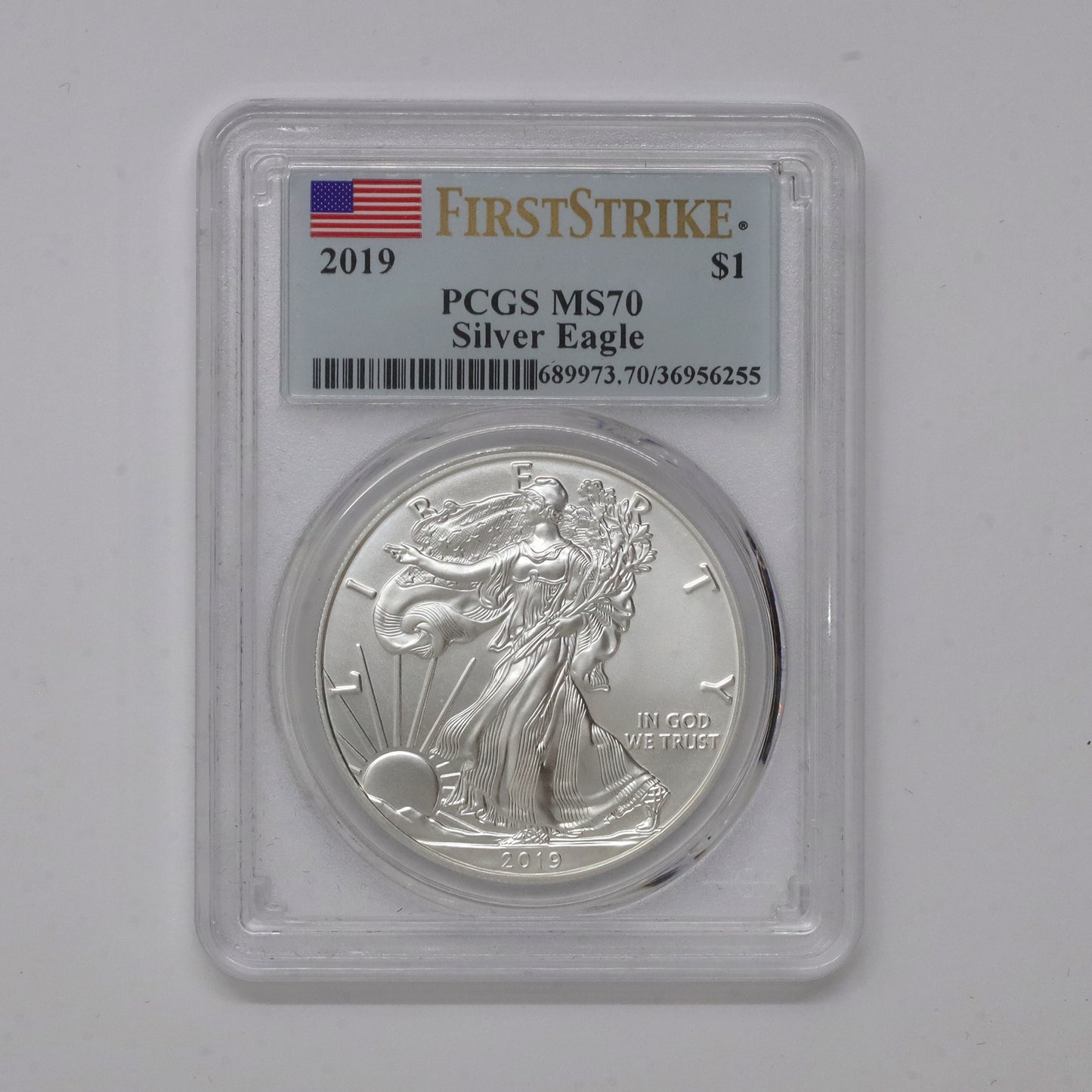 2019 USA $1 Eagle PCGS Certified MS70 First Strike (No Tax)