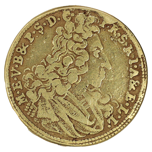 German States 1703 Bavaria Maximilian II Emanuel 1 Goldgulden .900 Gold Coin