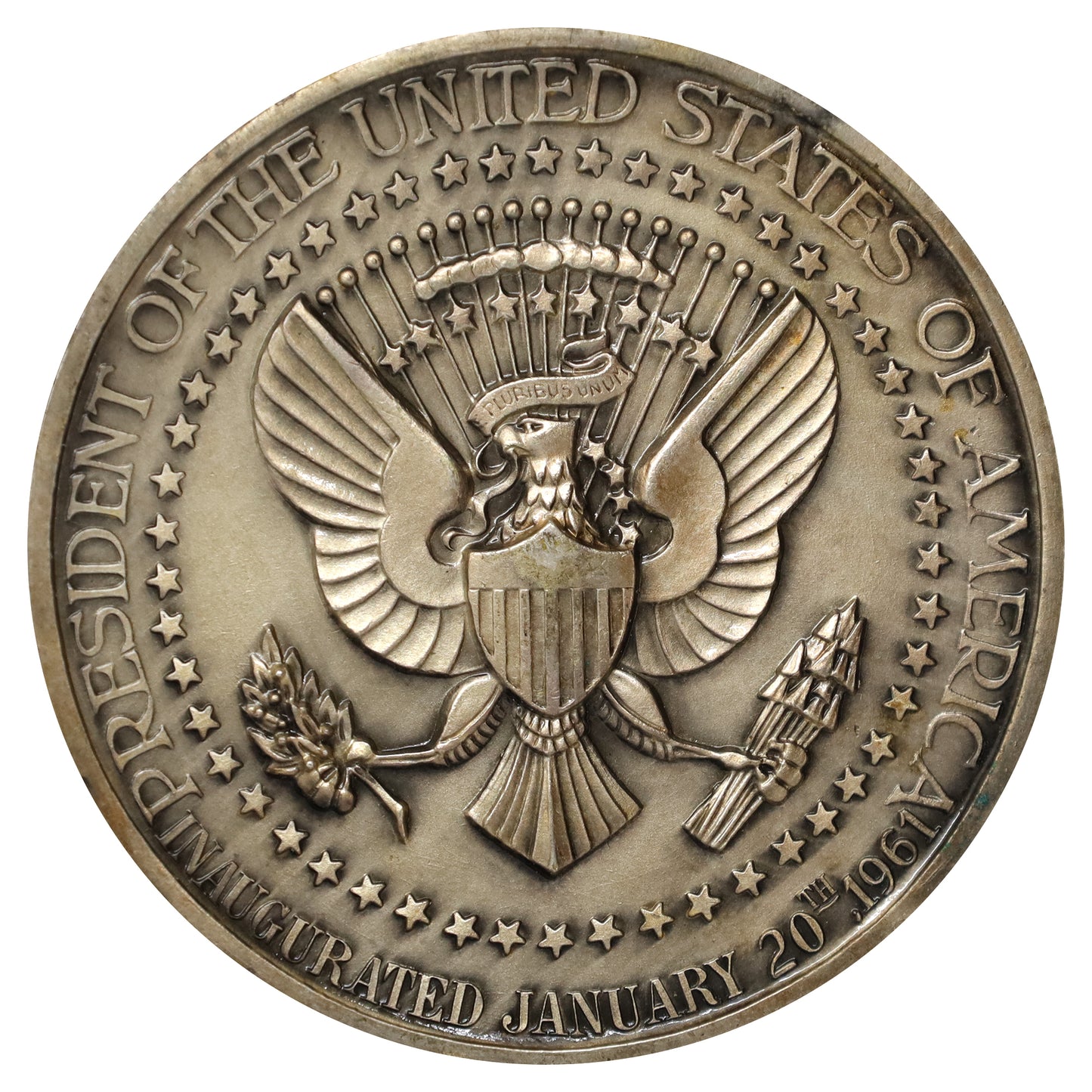 1961 John F. Kennedy Inauguration Medallion 2 inches diameter