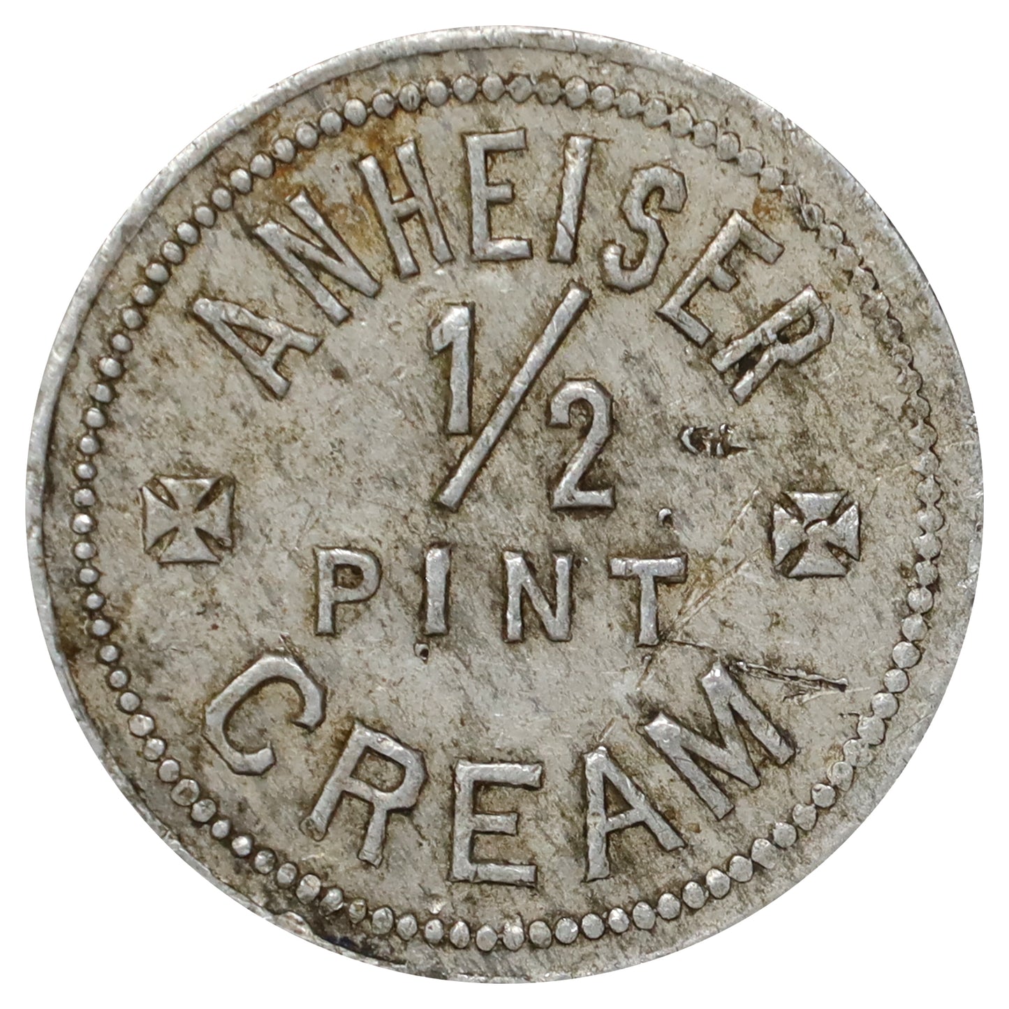 Anheiser Half Pint Clean Pure Cream Merchant Token