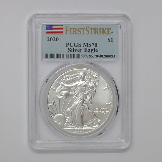 2020 USA $1 Eagle PCGS Certified MS70 First Strike (No Tax)