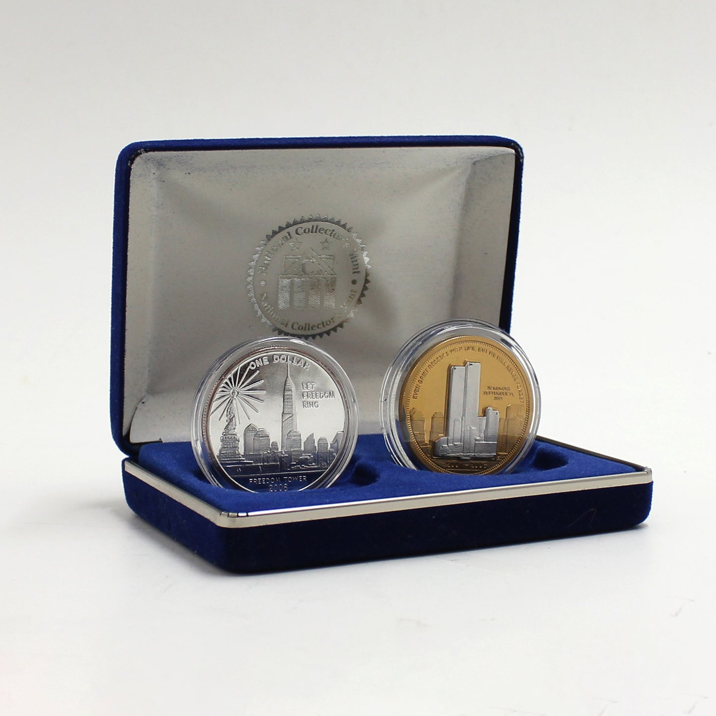 2006 USA NCM World Trade Center & Freedom Tower Coin Set (Inc. 1oz. .999 Silver Coin)