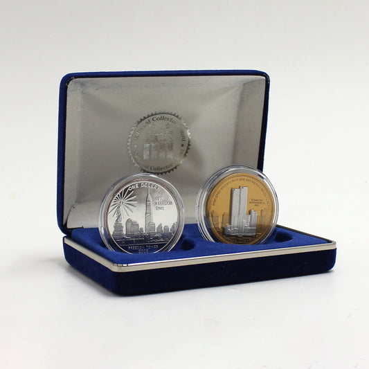 2006 USA NCM World Trade Center & Freedom Tower Coin Set (Inc. 1oz. .999 Silver Coin)