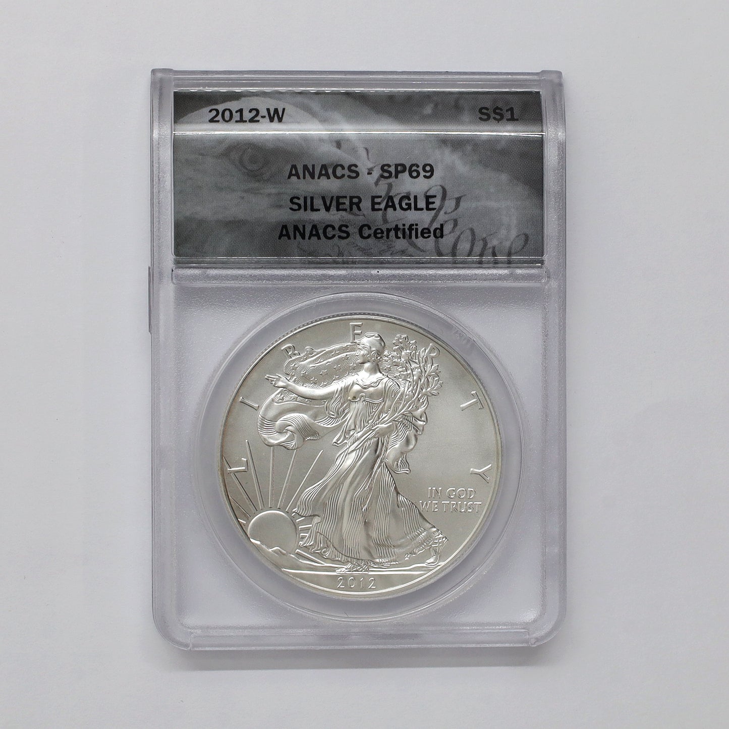 2012W USA $1 Eagle ANACS Certified SP67 (No Tax)