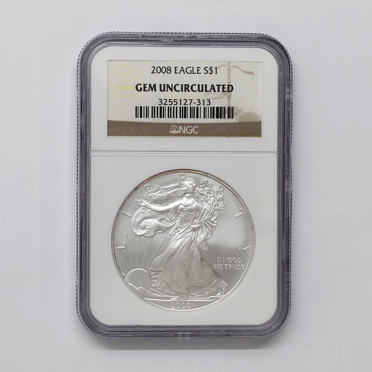 2008 USA Eagle $1 NGC Certified MS65 (No Tax)
