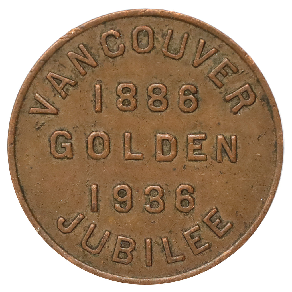 1936 Vancouver, BC, Golden Jubilee "Key to the City" Token