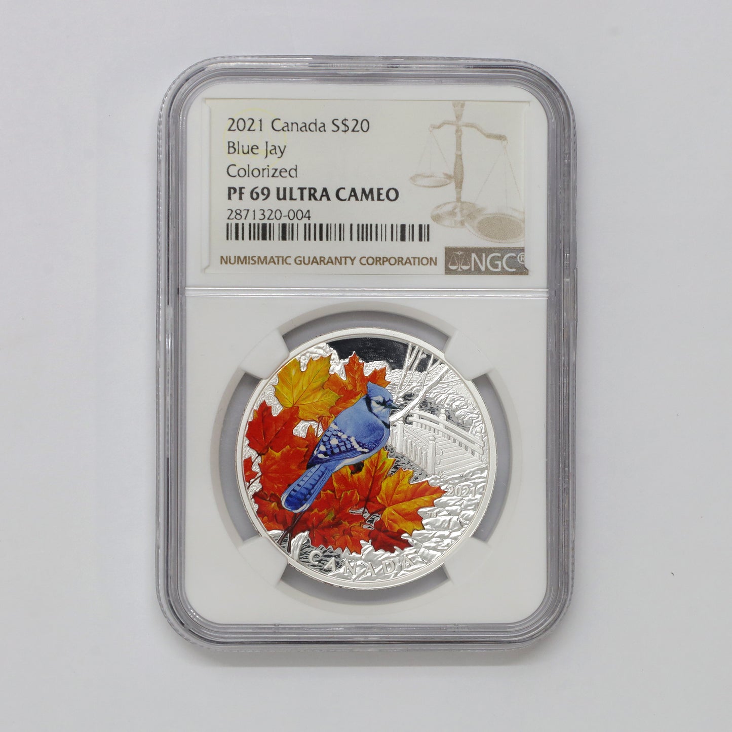 2021 Canada $20 Colourful Birds - Blue Jay Fine Silver NGC Certified PF69 Ultra Cameo (No Tax)