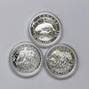 Lot of 3x 2013 $25 O Canada Fine Silver Coins (No Tax) Coins Only, Scratched Capsules
