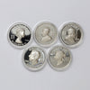 Lot of 5x 2008-2009 Vignettes of Royalty Sterling Silver Coins (Coin Only, Scratched)