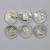 Lot of 6x 2015 $15 Exploring Canada Fine Silver Coins (No Tax) Coins Only, Scr. Caps
