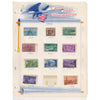 Large Lot of 990+ American Stamps in Red Album! Sold As-Is, No Returns