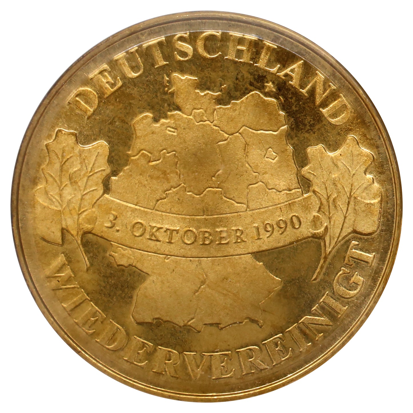 Germany 1990 Commemorating Reunification Token in Case (Wear)