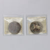 Pair of Great Britain 1977 25 Pence ICCS Certified MS65 and PF66 Silver, 2pcs (Toned)