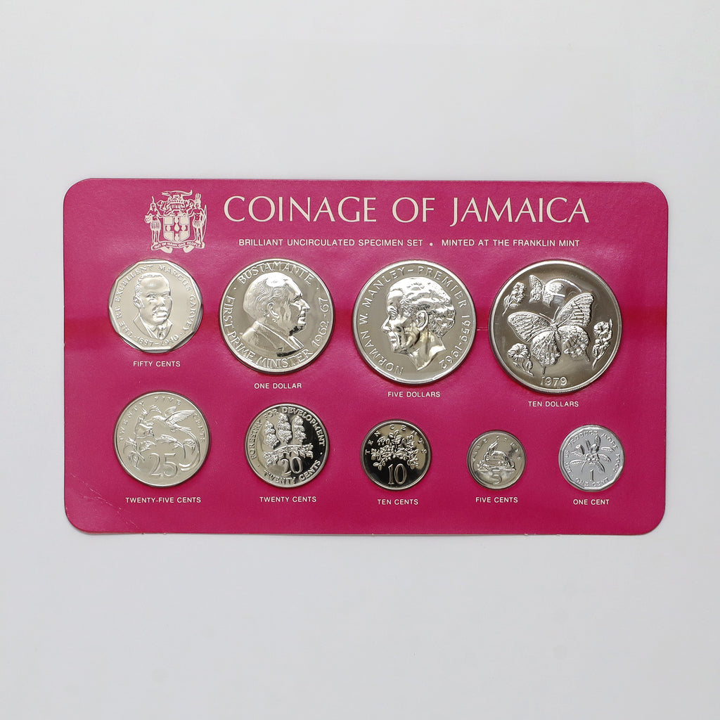 Jamaica 1979 Brilliant Uncirculated 9-Coin Specimen Set (Issues)