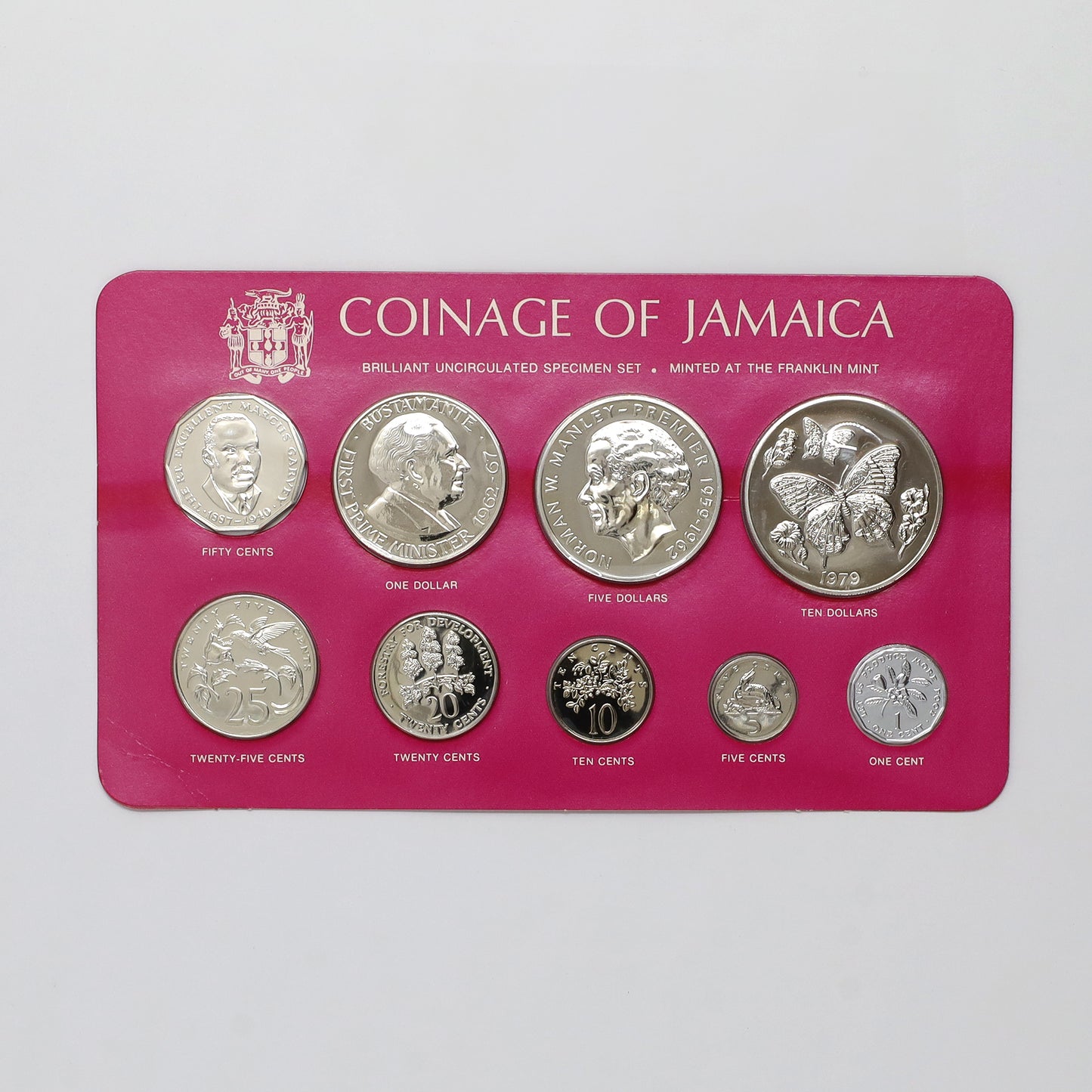 Jamaica 1979 Brilliant Uncirculated 9-Coin Specimen Set (Issues)