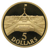 Australia 1988 $5 New Parliament House Proof Coin in Case (scratched capsule)