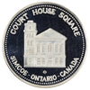 1976 Simcoe, ON, Court House Square .999 Silver Rotary Dollar (No Tax)