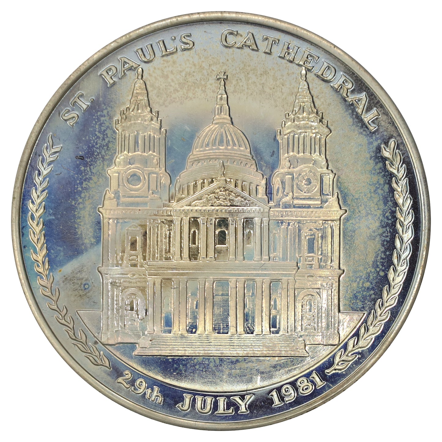 United Kingdom 1981 Prince Charles & Lady Diana St. Paul's Medallion in Case (Issues)