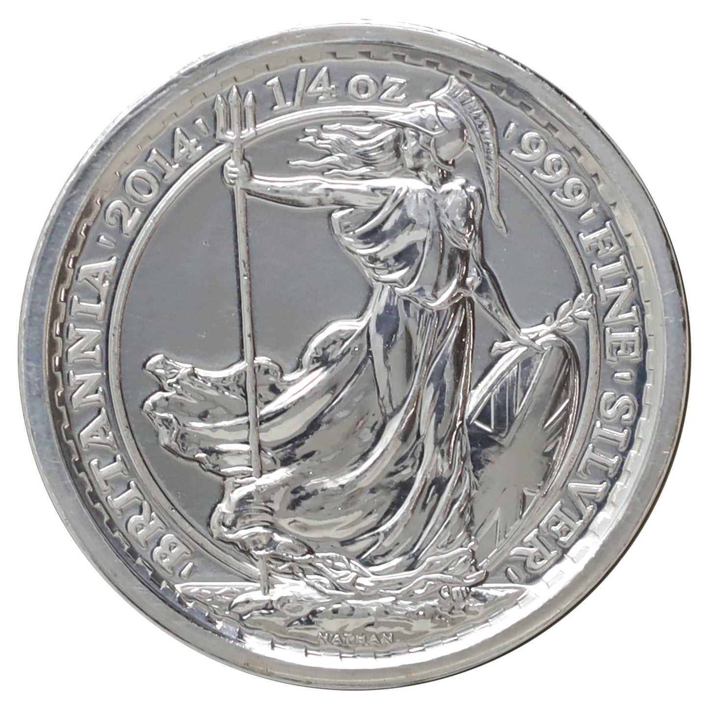 United Kingdom 2014 SS Gairsoppa Britannia 1/4 oz. .999 Silver Coin (Toned) (No Tax)