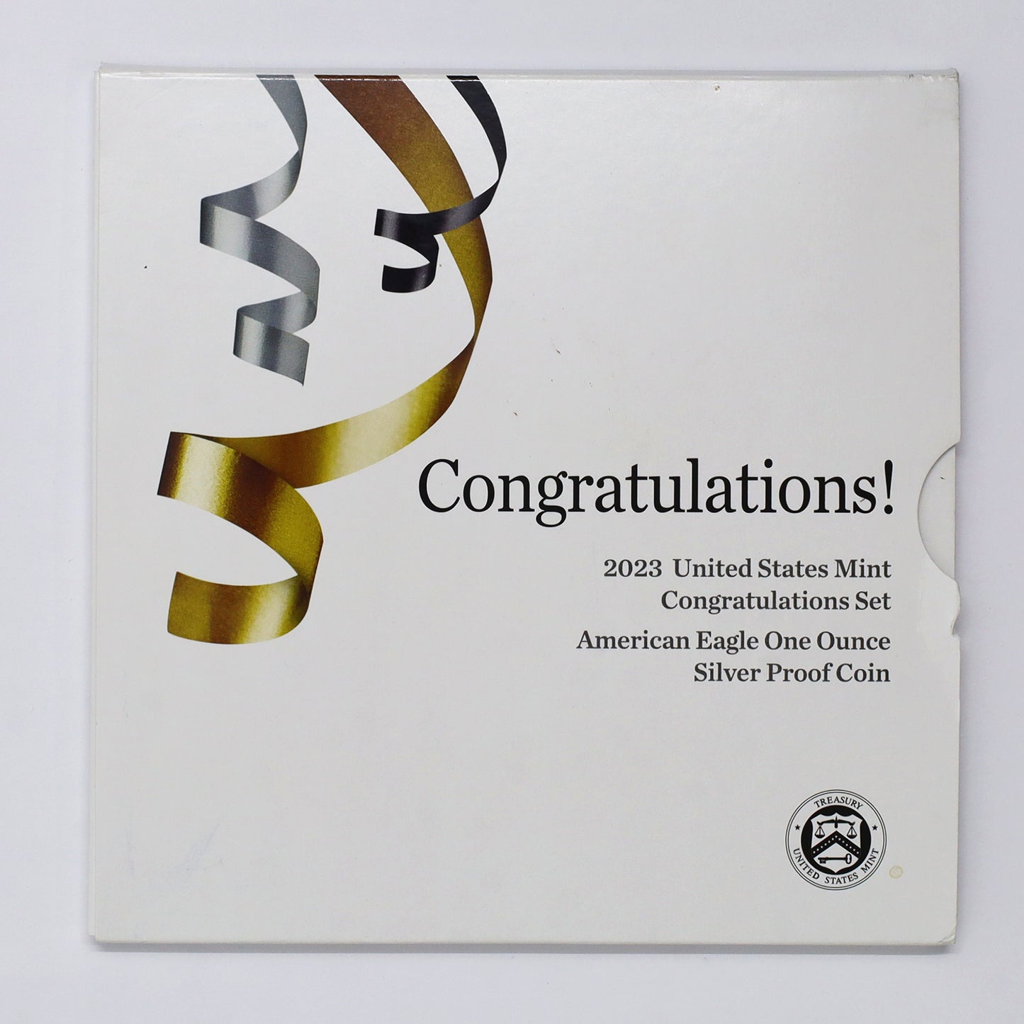 2023 USA $1 American Eagle 1oz. .999 Silver Congratulations Set (No Tax) (Tear)