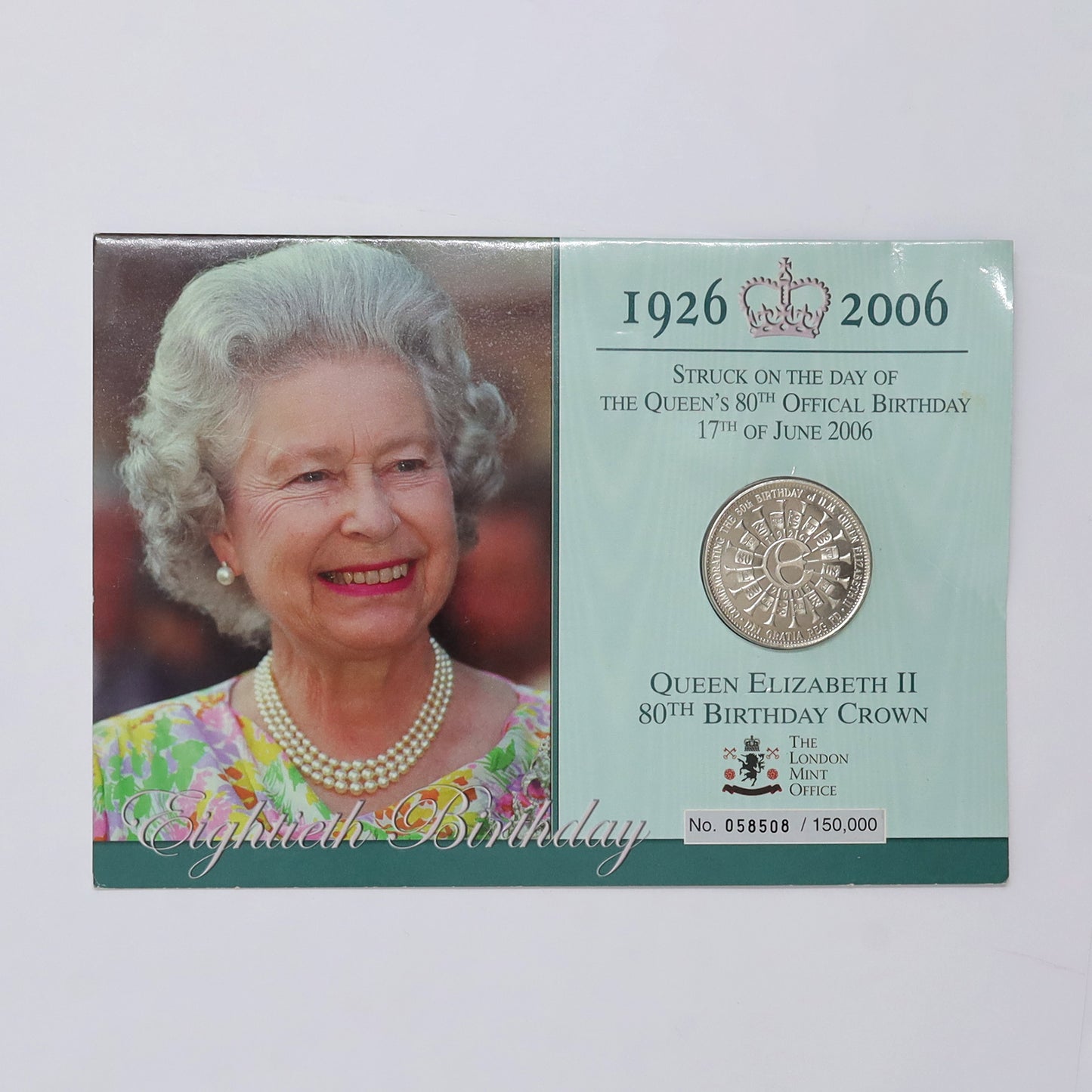 United Kingdom 2006 Queen Elizabeth II 80th Birthday Crown (Issues)