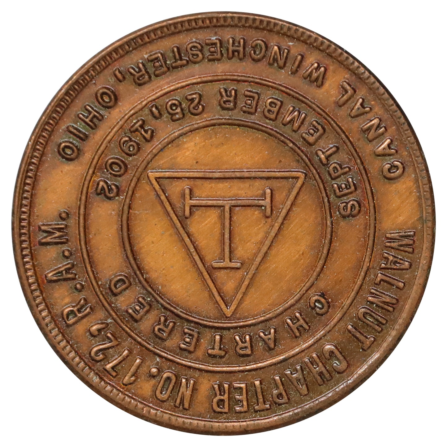 1977 Walnut Chapter No. 172 75th Anniversary Visitation Masonic Token