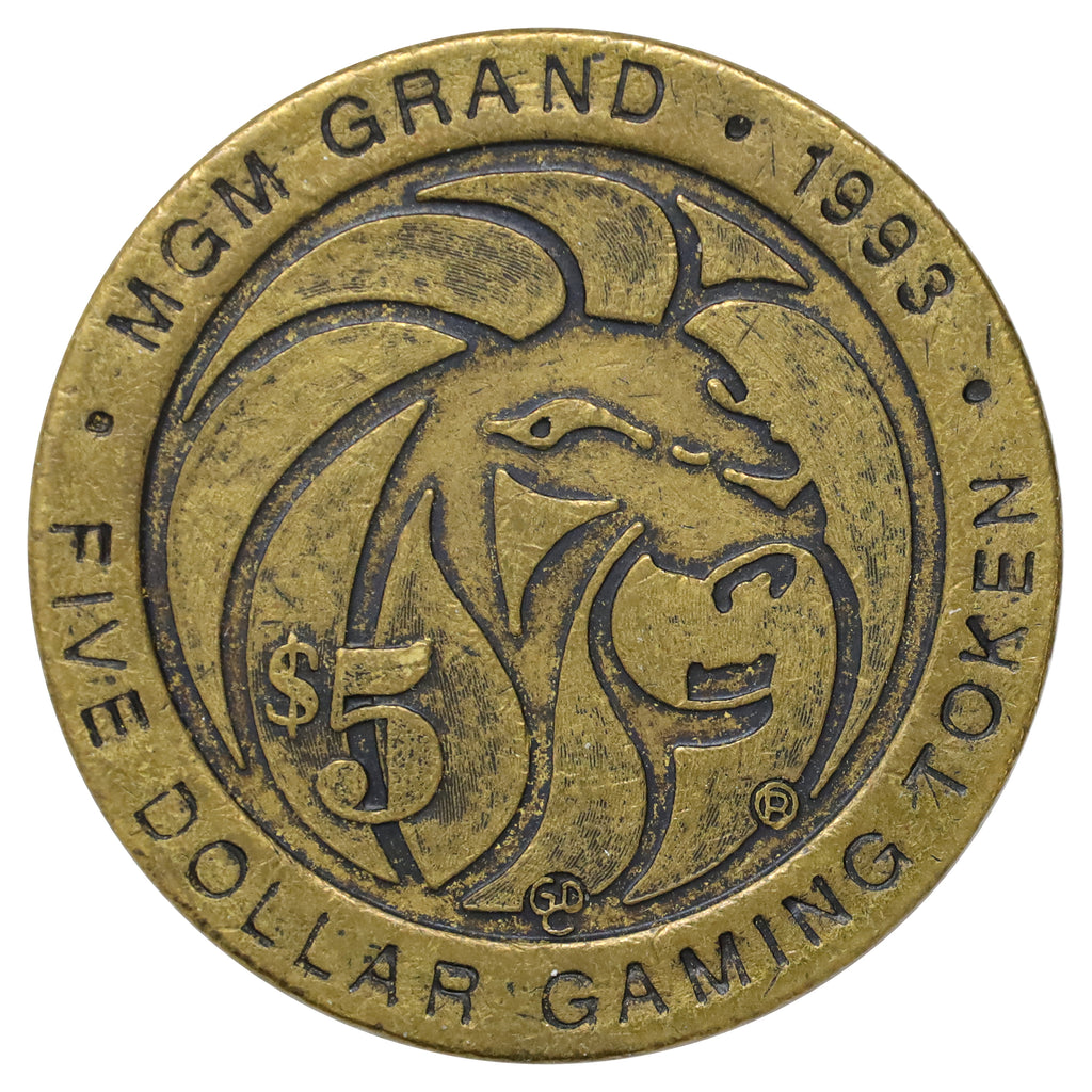 1993 MGM Grand Las Vegas, NV, $5 Gaming Token
