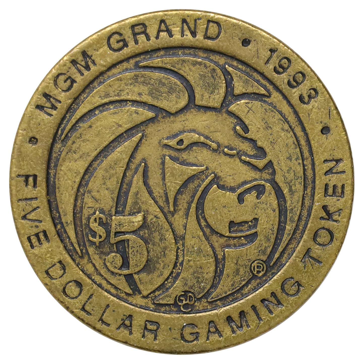 1993 MGM Grand Las Vegas, NV, $5 Gaming Token
