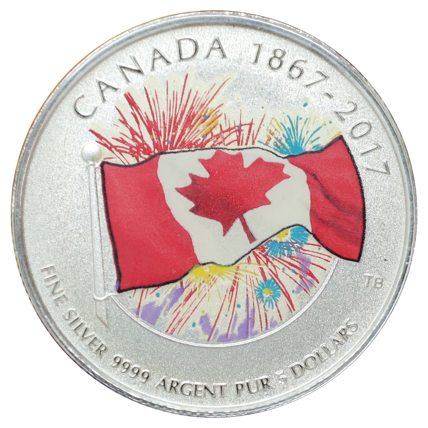 Pair of 2017 $3 & $5 Royal Canadian Mint Fine Silver in Cards, 2pcs (No Tax) No Plastic