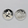 Pair of 2008 & 2009 Canada Proof Silver Dollars (.925), 2pcs (Coins Only, Scr. Caps)
