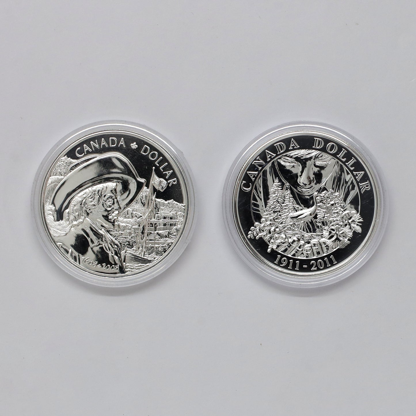 Pair of 2008 & 2011 Canada Sterling Dollars BU (MS63), 2pcs (Coins Only, Scr. Caps)