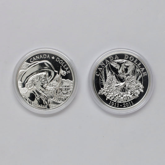 Pair of 2008 & 2011 Canada Sterling Dollars BU (MS63), 2pcs (Coins Only, Scr. Caps)