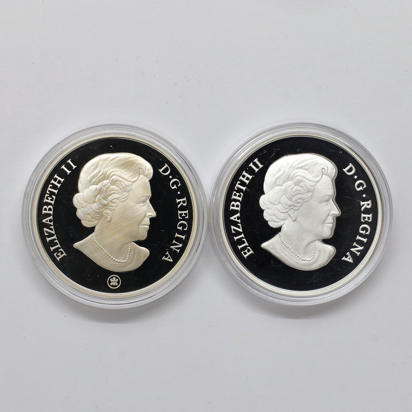 Pair of 2008 & 2009 Great Canadian Locomotives Silver, 2pcs (No Tax) Coins Only, Issues