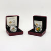Pair of 2014-2015 Canada $20 Venetian Glass Fine Silver Coins, 2pcs (Issues)