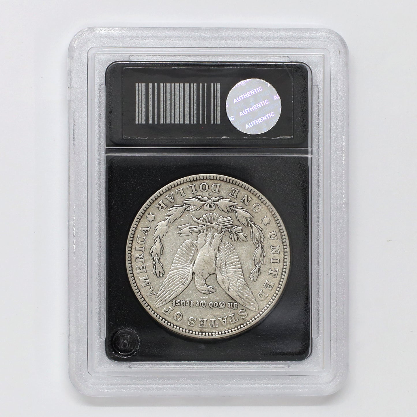 1921 USA Morgan Dollar in Slab, Very Good (VG8)