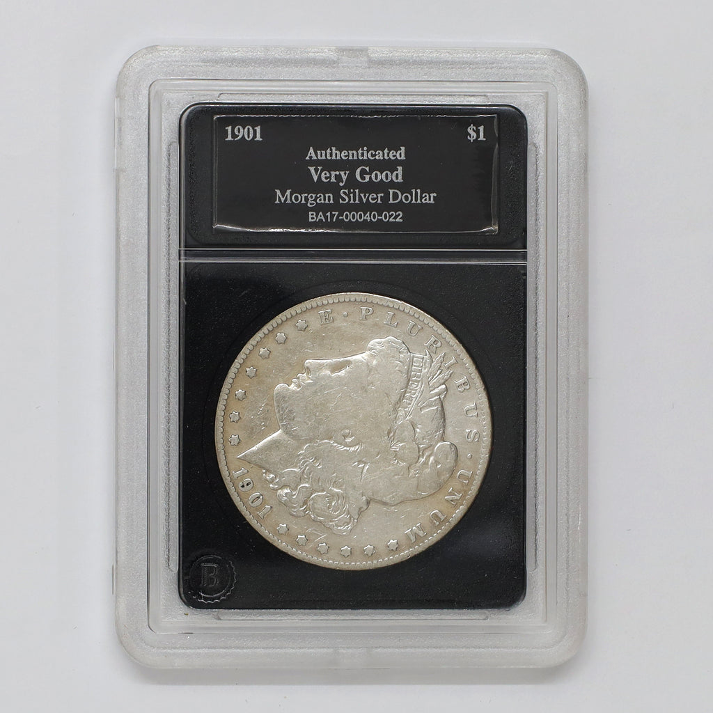 1901 USA Morgan Dollar in Slab, Very Good (VG8)