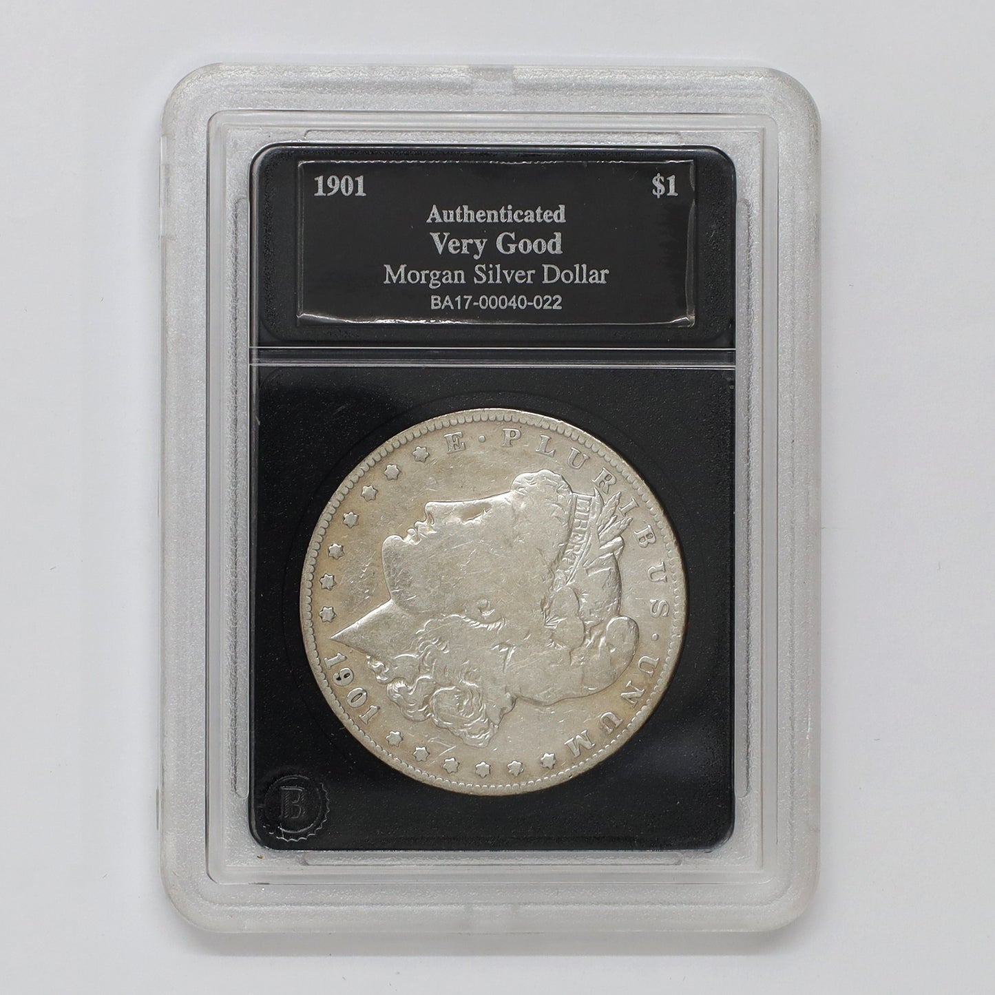1901 USA Morgan Dollar in Slab, Very Good (VG8)
