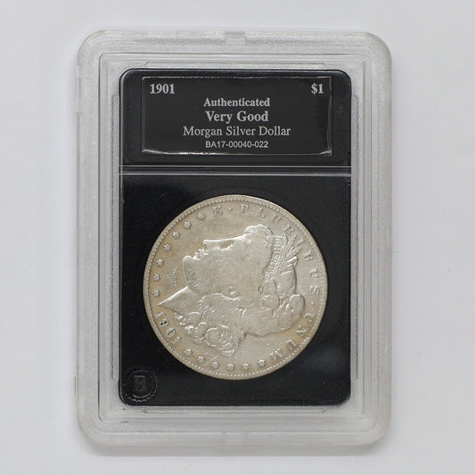 1901 USA Morgan Dollar in Slab, Very Good (VG8)
