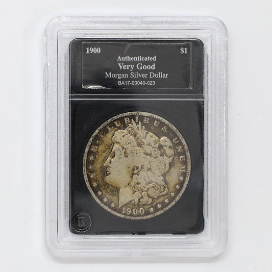 1900 USA Morgan Dollar in Slab, Very Good (VG8)