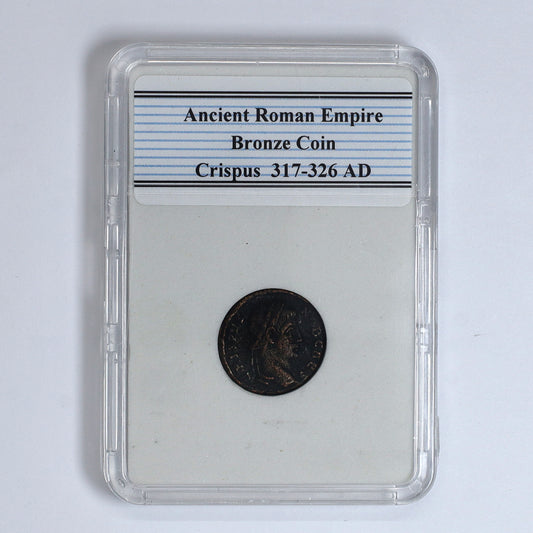 Ancient Rome 317-326 AD Crispus Bronze Coin