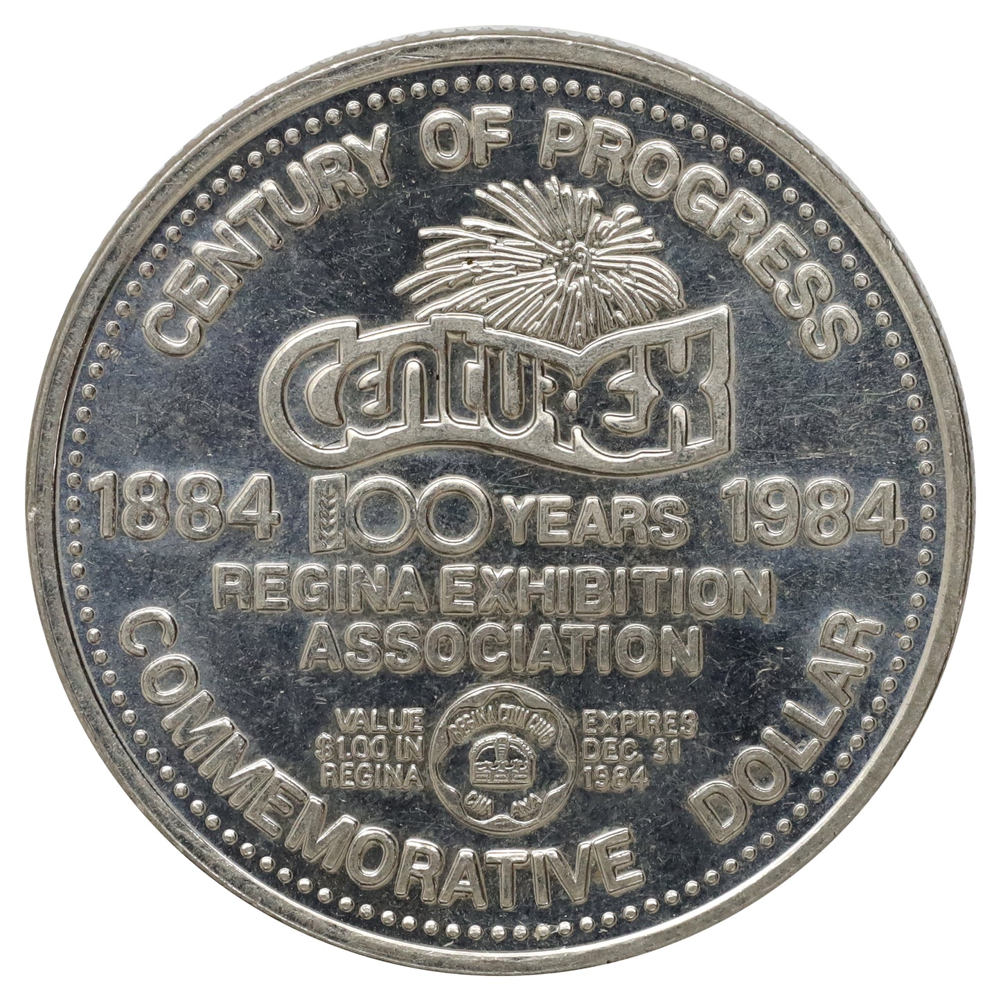 1984 Regina, SK, CenturEX Commemorative Dollar