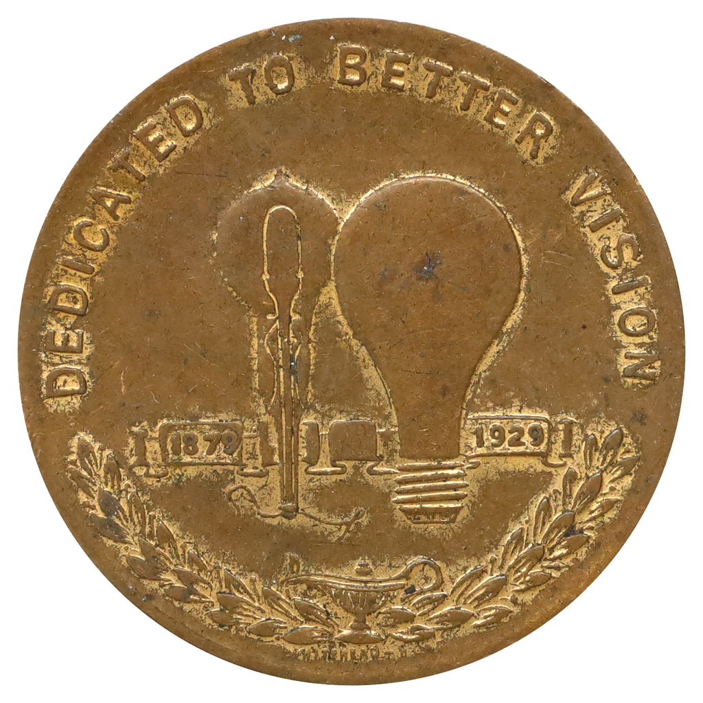 1929 Thomas Edison Light's Golden Jubilee Commemorative Medal
