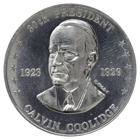 1968 Shell's Mr. President Coin Game Piece: Calvin Coolidge